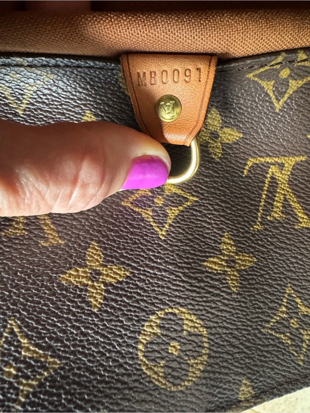 Louis‎ Vuitton Brown Monogram Canvas Tote Bag with vachette straps
